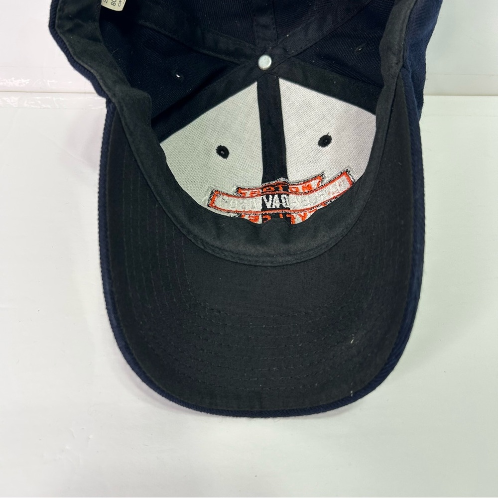 Harley Davidson Navy Orange Baseball adjustable cap hat unisex - Picture 8 of 8